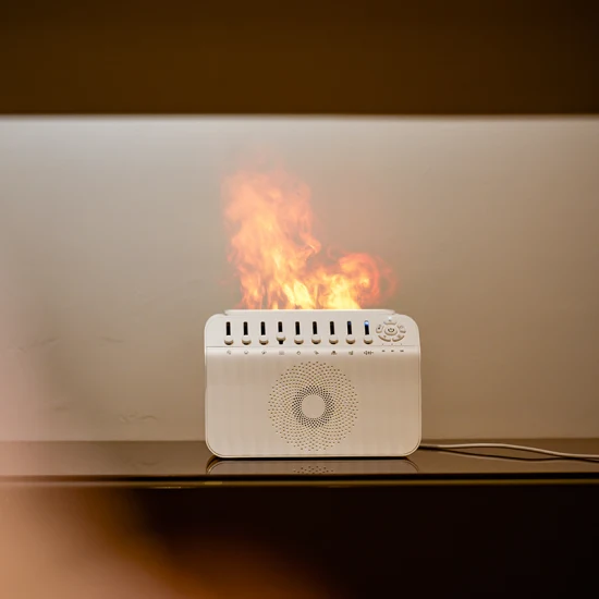 Umidificatore diffusore di aromi con fuoco a fiamma 3D USB personalizzato di alta qualità