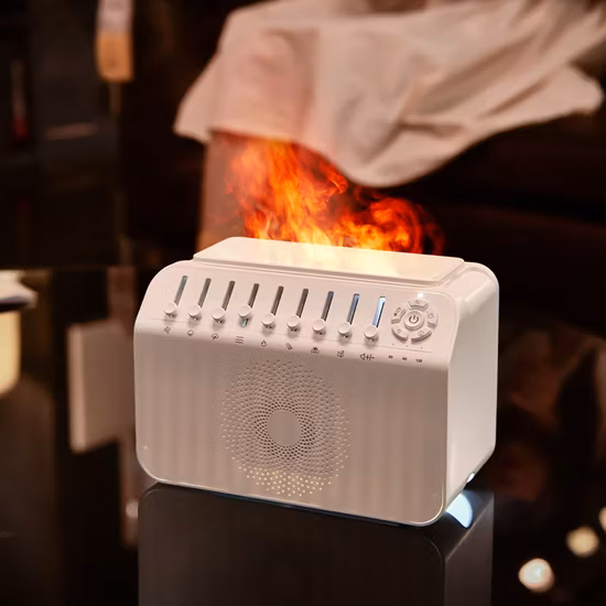 Umidificatore diffusore di aromi con fuoco a fiamma 3D USB personalizzato di alta qualità